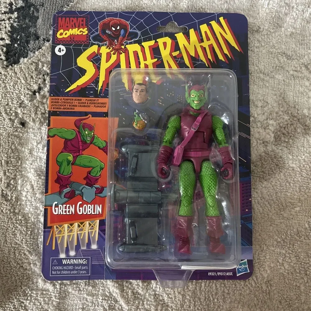 Spider-Man Retro Marvel Legends Green Goblin 6-Inch Action Figure MINT